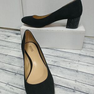 MICHAEL Michael Kors Woman's SZ 9.5M Arabella Kitten Pump Black Suede.